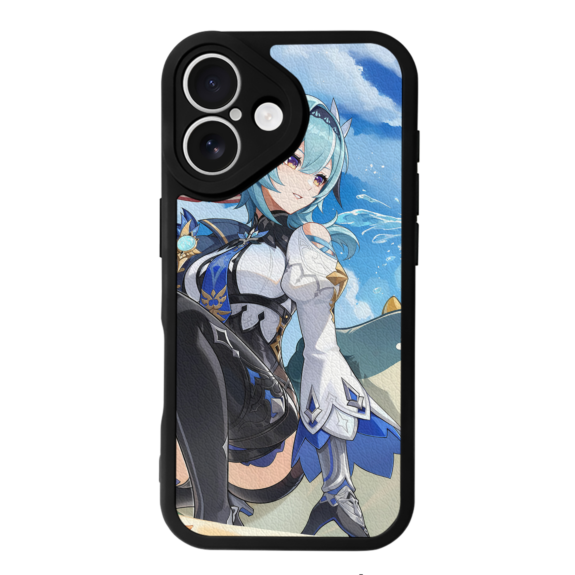 げんし神 genshin 【iPhone 16シリーズ対応】シリコンスマホケース（レザー調） 材質：シリコン
